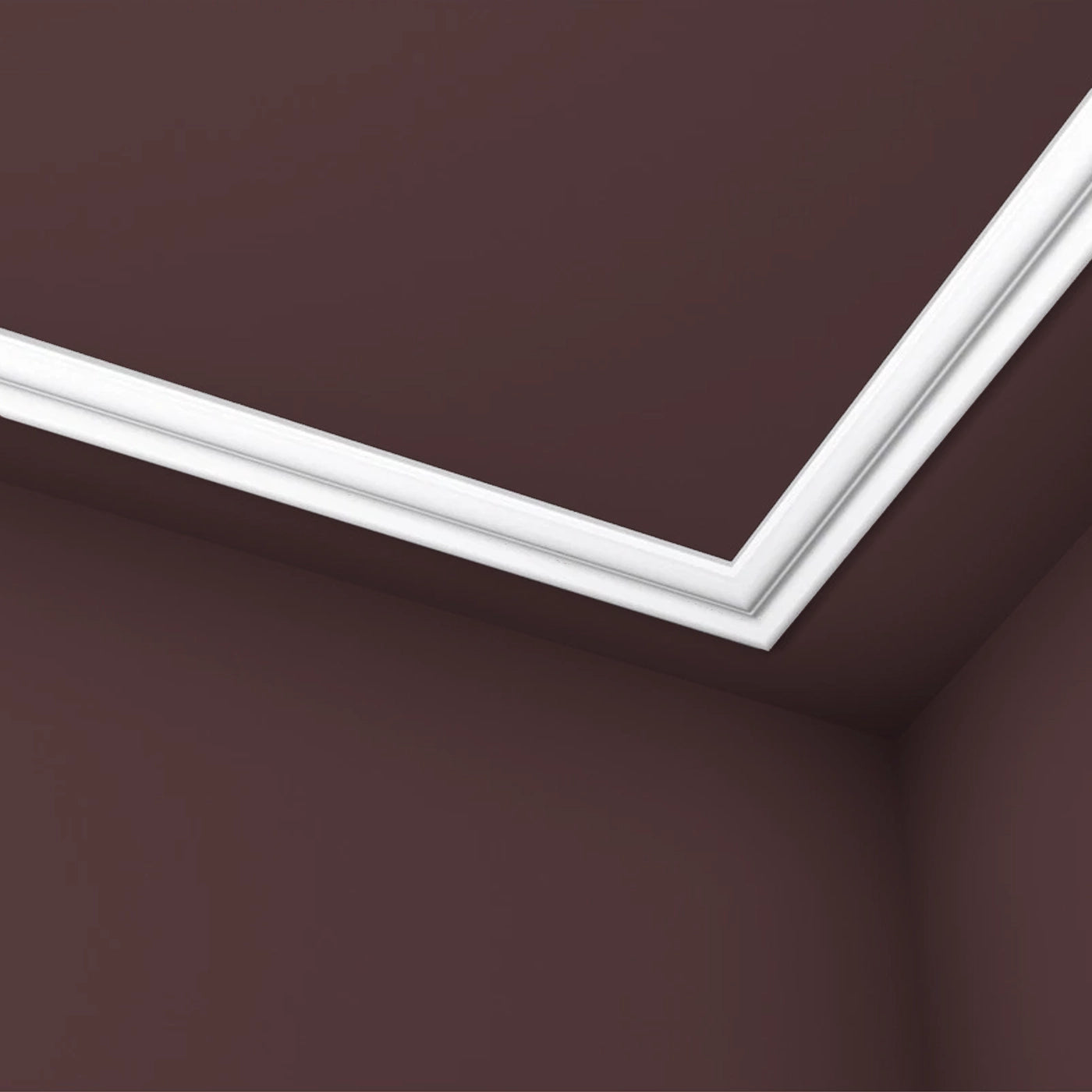 NOMASTYL® NMC 2m Ceiling Coving on plain wall and ceiling Decormania UK